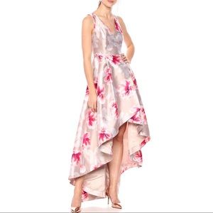 Calvin Klein peonies Ball Gown